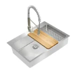 FREGADERO 84 X 56 SOBREPONR 2 TINA A/INOX TEKAWAY