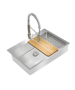 FREGADERO  84 X 56 SOBREPONR 2 TINA A/INOX TEKAWAY