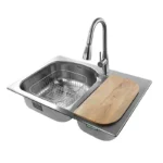 FREGADERO 84 X 56 SOBREPONR 2 TINA A/INOX TEKAWAY