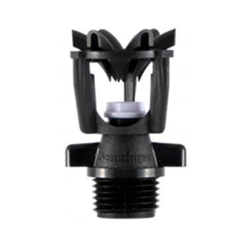 Mini-Wobbler Wade Rain Boquilla #8 Ángulo Alto 1/2" Mpt, Entrada 1/2" NPT, Flujo 379-495 LPH, Diámetro 12.7-13.3m, Presión de Operación 1.03-1.72 BAR