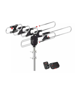 ANTENA DIGITAL HDTV CONTROL REMOTO GIRATORIA AKSI
