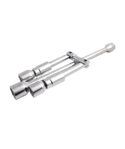 LLAVE CRUZ DE 14” CROMADA PLEGABLE AKZI