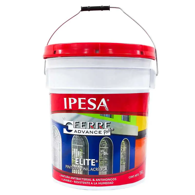 PINTURA VINILICA 19L NEGRO MATE INT/EXT ELITE