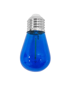 FOCO   1W TIPO.A19 LED E27 AZUL FILAMENTO AKSI