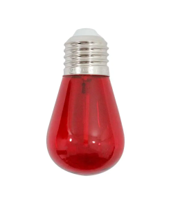FOCO   1W TIPO.A19 LED E27 ROJO FILAMENTO AKSI