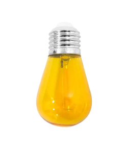 FOCO   1W TIPO.A19 LED E27 AMARILLO FILAMENTO AKSI