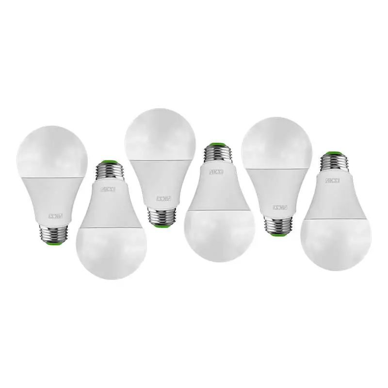 FOCO 12.0W TIPO.A19 LED BCA E27 T/BULBO 6PZ AKSI