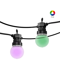 GUIRNALDA LED INTELIGENTE C/10 FOCOS 1W RGB  P/EXT