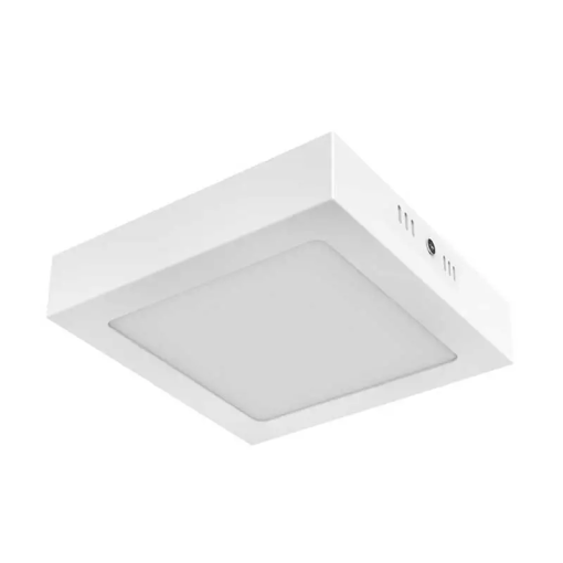 LAMPARA P/TECHO  12WTS LED CUADRADA VISIBLE L/BCA