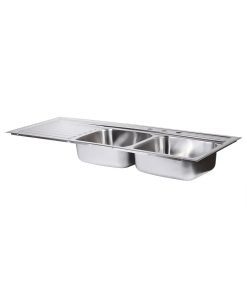 FREGADERO 140 X 51 P/EMPOTRAR 2 TINAS IZQ A/INOX