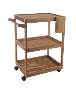 CARRO PARA ASADO CON SOPORTE DE MADERA TRAMONTINA