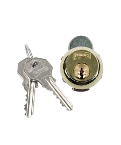 CERRADURA  50 PL/GL LATON P/MUEBLE OFICINA PHL