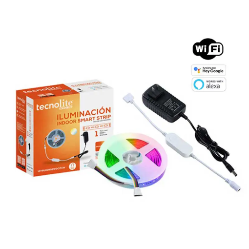 TIRA LED 15W INTELIGENTE/WIFI 5M RGB P/INTERIOR