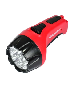 LAMPARA DE MANO RECARGABLE  7 LEDS ROJA ERGONOMICA