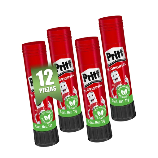 PEGAMENTO ADHESIVO LAPIZ PRITT  11GR 12PZ