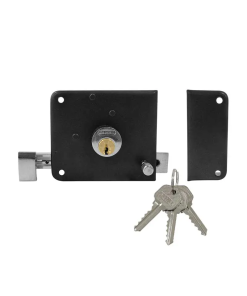 CHAPA P/PUERTA # 170 IF DERECHA 2 PASOS NEGRA