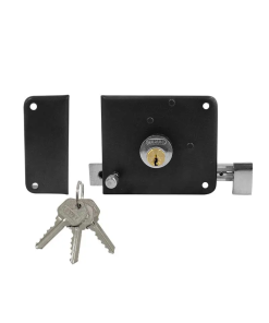 CHAPA P/PUERTA # 170 IF IZQUIERDA 2 PASOS NEGRA