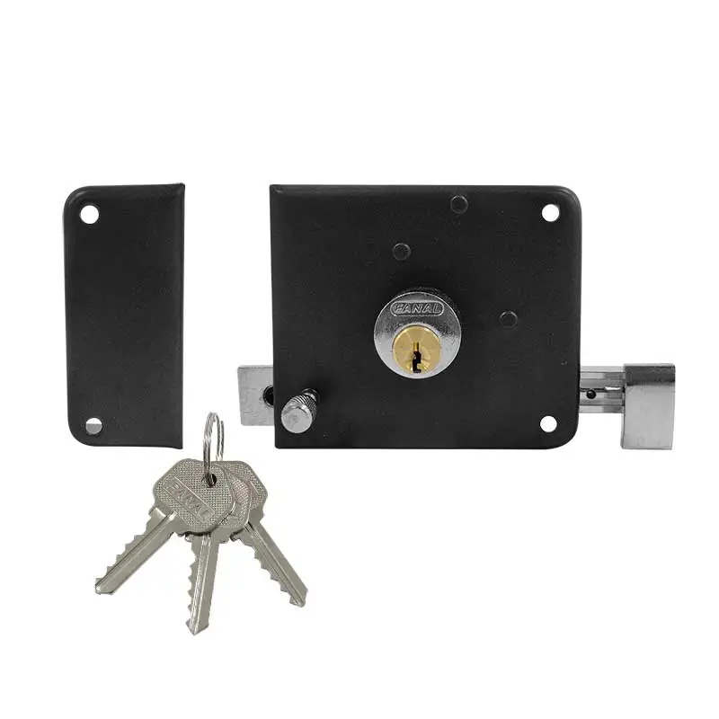 CHAPA P/PUERTA # 170 IF IZQUIERDA 2 PASOS NEGRA