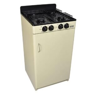 Estufa de Gabinete Super Flama GABY-CA-A - 4 Quemadores Potentes - Color Avena - Diseño Elegante y Funcional para tu Cocina