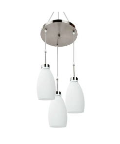 CANDIL COGANTE 3PZAS BLANCO/SATIN C/CANOPE MARUK2