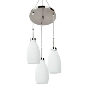 CANDIL COGANTE 3PZAS BLANCO/SATIN C/CANOPE MARUK2