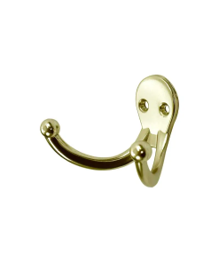 PERCHERO DOBLE LATON BRILLANTE