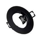 LAMPARA EMPOTR. FIJA S/CRISTAL MR16 NEGRO