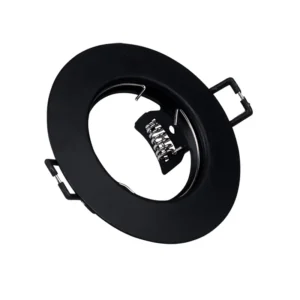LAMPARA EMPOTR. FIJA S/CRISTAL MR16 NEGRO