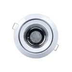 LAMPARA EMPOTR. FIJA C/CRISTAL MR16 115MM BLAN