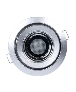 LAMPARA EMPOTR. FIJA C/CRISTAL MR16 115MM ALUM