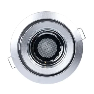 LAMPARA EMPOTR. FIJA C/CRISTAL MR16 115MM ALUM