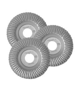 DISCO P/DESBASTE MADERA 4" CURVO 3PZ
