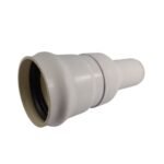 Reducción hidráulica de campana Amanco de 2 a 1 1/2, con hule sellador de alta calidad, ideal para reducir tuberías en instalaciones hidráulicas