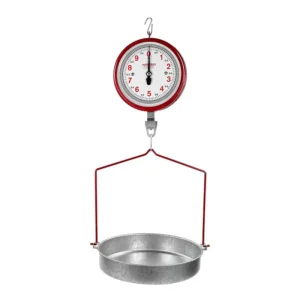 BASCULA DE 20KG T/RELOJ C/CHAROLA COLGANTE TECNO