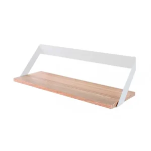 REPISA COLOR BCO STYLO C/MADERA 18X60X20CM GINGER