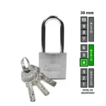CANDADO # 30 MM. METALICO GL ALT/SEG LL/PUNTOS