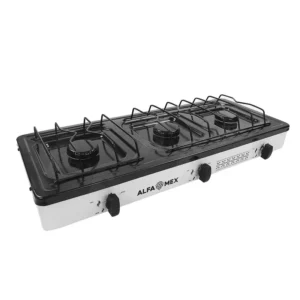 PARRILLA DE GAS 3 QUEM ESMALTADA BLANCO ALFAMEX