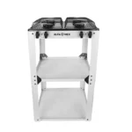 PARRILLA DE GAS 4 QUEM PORCELANIZADA BLANCO ARMABL