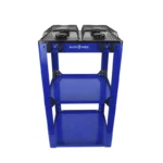 PARRILLA DE GAS 4 QUEM PORCELANIZADA AZUL ARMABLE