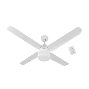 VENTILADOR TECHO 48" 4 ASPAS 1 LAMP S/F BCO C.PARE