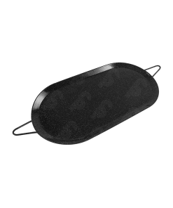 COMAL OVALADO GRANDE DE 43X22CM NEGRO