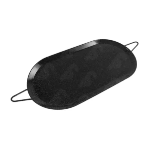 COMAL OVALADO GRANDE DE 43X22CM NEGRO