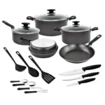 BATERIA P/COCINA DE 38 PIEZAS COLOR NEGRO TRAMONT