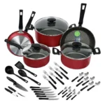 BATERIA P/COCINA DE 38 PIEZAS COLOR ROJO TRAMONTI