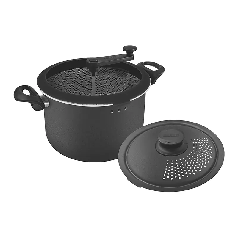 OLLA DE 4.8 LT C/TAPA P/ PALOMITAS/ESPAGUETI NEGRO