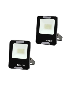 REFLECTOR DE LED 20 W. INTEMP. LUZ BLANCA 2PZAS