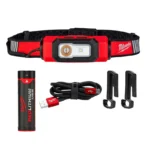 LAMPARA 600 LUMENES DE CASCO RECAGABLE USB+CABLE+C