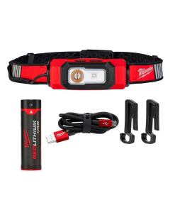 LAMPARA 600 LUMENES DE CASCO RECAGABLE USB+CABLE+C