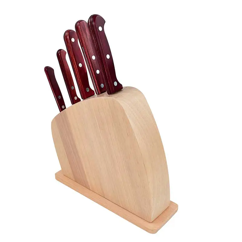 JGO DE CUCHILLOS 5 PZAS + TACO POLYWOOD