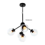 LAMPARA COLGANTE P/5 FOCO E27 60W ACE.NG/VID.TRASL